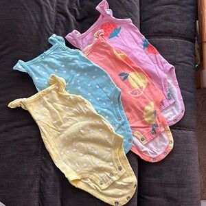 4x Carters Tank Onesies - 3M